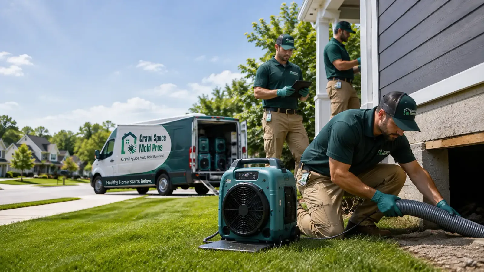 Crawl Space Mold Removal in Wheelwright, MA